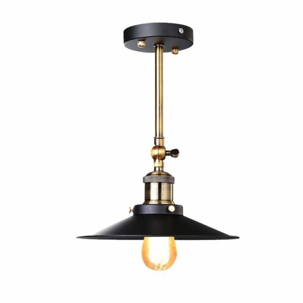 VINTAGE, Hängeleuchte Industrial Edison, schwarz